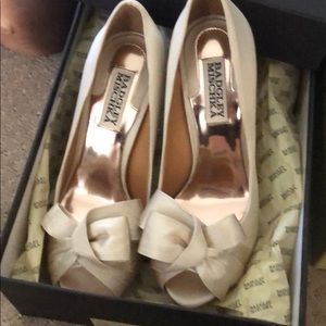 Shoes worn once for my wedding shower !